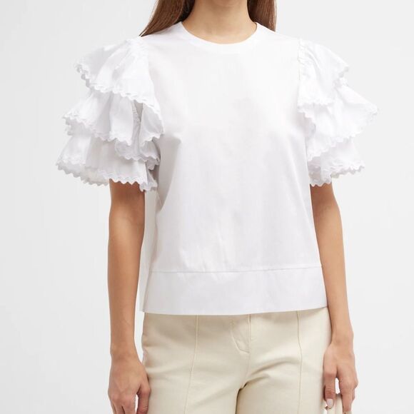 Harshman Green Cotton Top(Size Large) - Picture 1 of 6